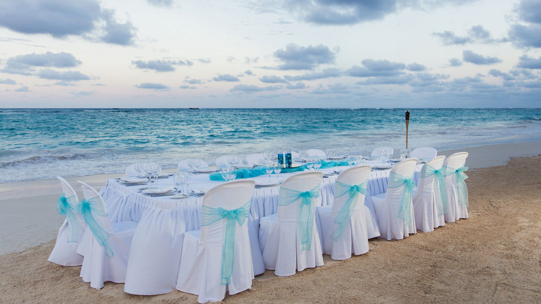 Wedding Dinner at the Beach at Bahia Principe